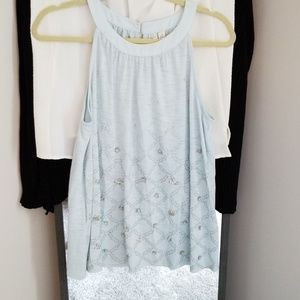 Lauren Conrad tank with embellishments.